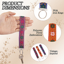 3 pendentif décoratif en ruban de polyester&nbsp;HJEW-TAC0065