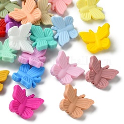 21 Stück 21 Farben Schmetterling Lebensmittelqualität umweltfreundliche Silikon Fokalperlen&nbsp;SIL-CJ0002-29