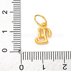 925 Sterling Silber Buchstabenanhänger mit Biegeringen&nbsp;LS-STER-R008-01G-E