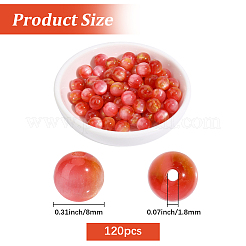 120 Stück transparente Harzperlen&nbsp;RESI-PA0001-38B