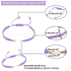 Geflochtene Nylon Armband machen&nbsp;AJEW-PH0001-18