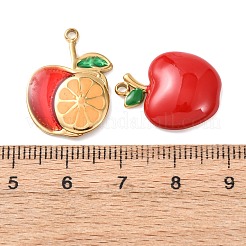 5 Stück Emaille-Anhänger aus 304 Edelstahl&nbsp;STAS-P432-04B-G
