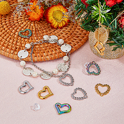 12 Stück Verbindungsringe aus Edelstahl 304 im 6er-Stil&nbsp;STAS-DC0011-03