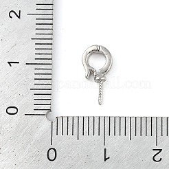 Messing Micro Pave klare Zirkonia Twister Peg Bails Anhänger&nbsp;LS-KK-L219-03