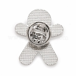 Pin de esmalte de hombre de pan de jengibre de navidad&nbsp;JEWB-G010-16P