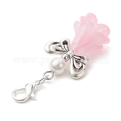 Decorazione pendente con angelo in acrilico e perle di conchiglia&nbsp;HJEW-TA00275