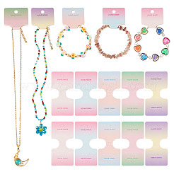 50 Stück 5 Farben Faltpapier Schmuck Display Karten&nbsp;ODIS-TA0001-08