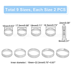 18 bague rainurée en acier inoxydable 201&nbsp;STAS-UN0045-60B-P
