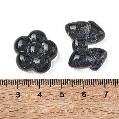 Transparente Harz- und Glitzerpulver-Cabochons&nbsp;RESI-A055-07