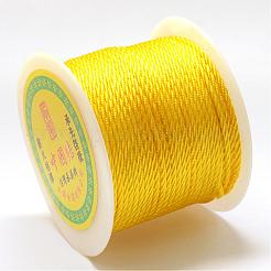 Cordon tressé en nylon pour la création de bijoux tissés et le macramé.&nbsp;NWIR-R026-1.0mm-543