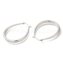 Ovale Creolen aus 304 Edelstahl für Damen&nbsp;EJEW-S227-62P
