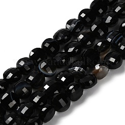 Natürliche gebänderte Achat (gefärbt und erhitzt) Perlenstränge&nbsp;G-C179-A6mm-21