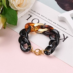 Bracelets en acrylique à maillons cubains&nbsp;BJEW-JB05659
