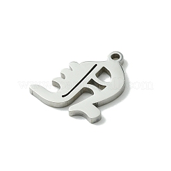 Pendentifs en acier inoxydable 201 anti-ternissement&nbsp;STAS-B055-01P-N