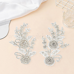 Polyester mit Glas Strass Nähen dekorieren&nbsp;DIY-WH20032-138A