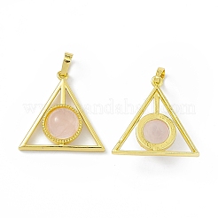Pendentifs de quartz rose naturel&nbsp;G-H283-05A