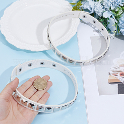 2 bracciale in lega e pelle PU&nbsp;AJEW-CY0002-15A