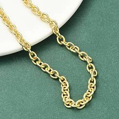 Colliers à chaîne en laiton de 5 mm pour femmes&nbsp;NJEW-K271-12G