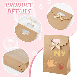 Rechteckige Geschenktüten aus Papier&nbsp;CARB-WH0017-14A-02