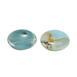 Amazonit Anhänger mit natürlichen Blumen&nbsp;G-C140-10G