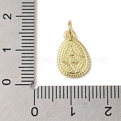 Emaille-Anhänger mit Zahnstangenbeschichtung aus Messing&nbsp;KK-B092-21G-02