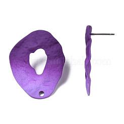 Sprühlackierte Eisen-Ohrstecker&nbsp;IFIN-N008-022B