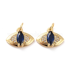 Pendenti in ottone micro pavé di zirconia cubica&nbsp;KK-D065-08G