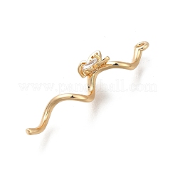 Colgante micropavé cubic zirconia de latón&nbsp;KK-D312-07G