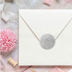 34 foglio di adesivi con immagine di animali domestici in rilievo in lamina d'argento&nbsp;DIY-WH0528-019