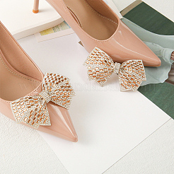 Decoración de zapatos con rhinestone y lazo&nbsp;DIY-WH0430-522B