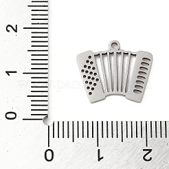 Pendentifs en acier inoxydable 201 anti-ternissement 5 pièce&nbsp;STAS-B064-12P