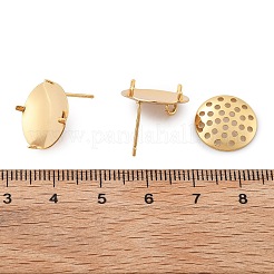 Accessoires pour boucles d'oreilles à clous en laiton&nbsp;KK-K382-16B-G