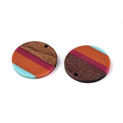 Colgantes de resina y madera de nogal&nbsp;RESI-T057-40