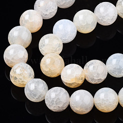 Chapelets de perles en agate naturelle craquelée&nbsp;G-S359-240B-2