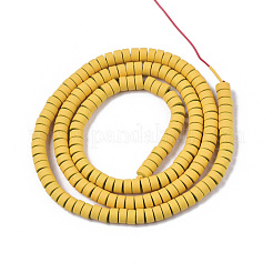 Vaporisez peints non-magnétiques synthétiques perles d'hématite brins&nbsp;G-R468-04-11