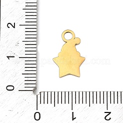 Weihnachten 304 Edelstahl Emaille Charms&nbsp;LS-STAS-I356-02G-03