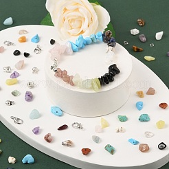 Edelstein-Chip-Perlen-Kit für die Herstellung von DIY-Schmucksets&nbsp;DIY-FS0002-20