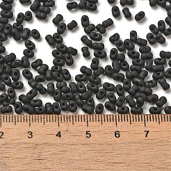 Glas mattierte Saatperlen-Perlen&nbsp;SEED-K009-05B-03