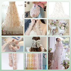 2 Yards Polyester-Spitzenstoff&nbsp;DIY-PH0029-42B