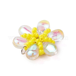 Perlen Blumen Charms&nbsp;PALLOY-MZ00438-01