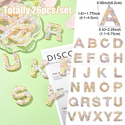 26 pièces 26 styles pendentifs en résine époxy transparente&nbsp;CRES-YW0002-28E