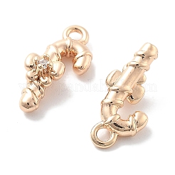 Pendentifs en zircone cubique transparente micro pavé&nbsp;KK-M102-04G