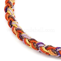 Pulseras de cordón de nailon trenzado de 4 mm&nbsp;FIND-A057-01G-20