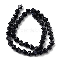 Sintetici blu Goldstone fili di perline&nbsp;G-Z119-A24-02