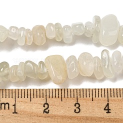 Natürlichen weißen Mondstein Perlen Stränge&nbsp;G-P332-01