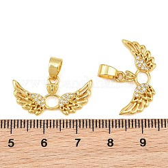 Pendenti in zirconi cubici trasparenti in micro pavè di ottone&nbsp;CU-CBA6A75-08A-G