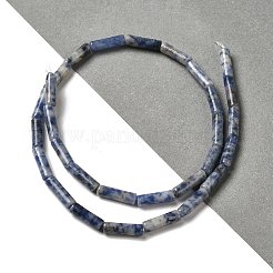 Fili di perle di diaspro macchia blu naturale&nbsp;G-D464-34