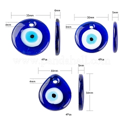 12 pièces 3 pendentifs à la main au chalumeau faits à la main&nbsp;LAMP-LS0001-15