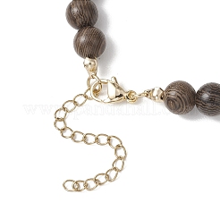 Halskette für Damen: Türkis-Anhänger (8 mm)&nbsp;NJEW-JN05938