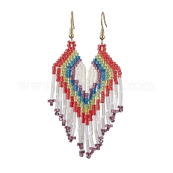 Boho 304 Edelstahl mit Glas-Ohrstecker&nbsp;EJEW-MZ00176